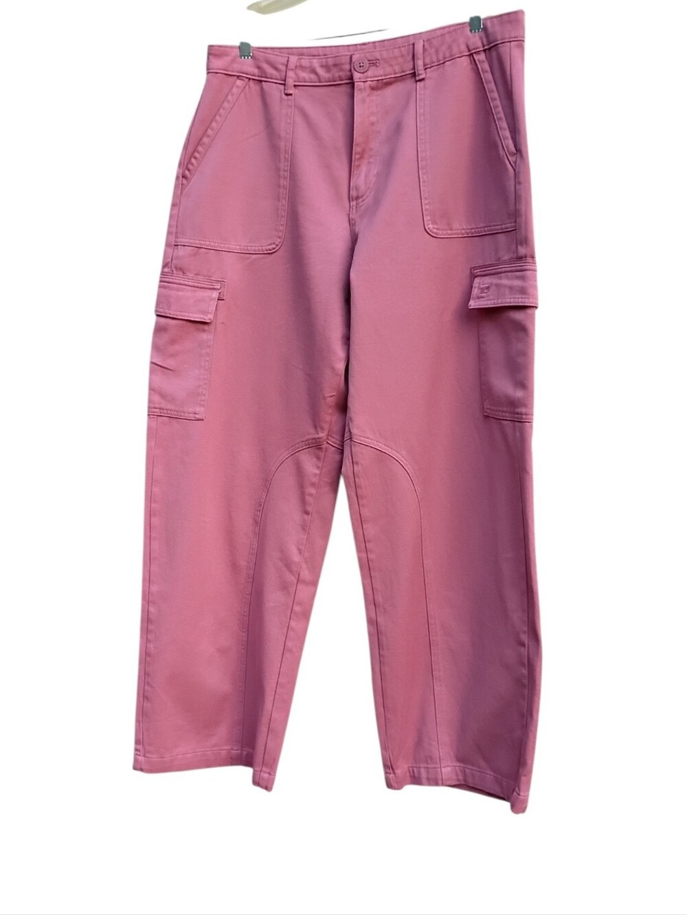 PINK Victoria's Secret Dusty Rose Cargo Pants sz L - Picture 3 of 15
